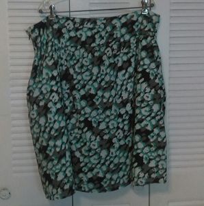 Madison lined floral skirt